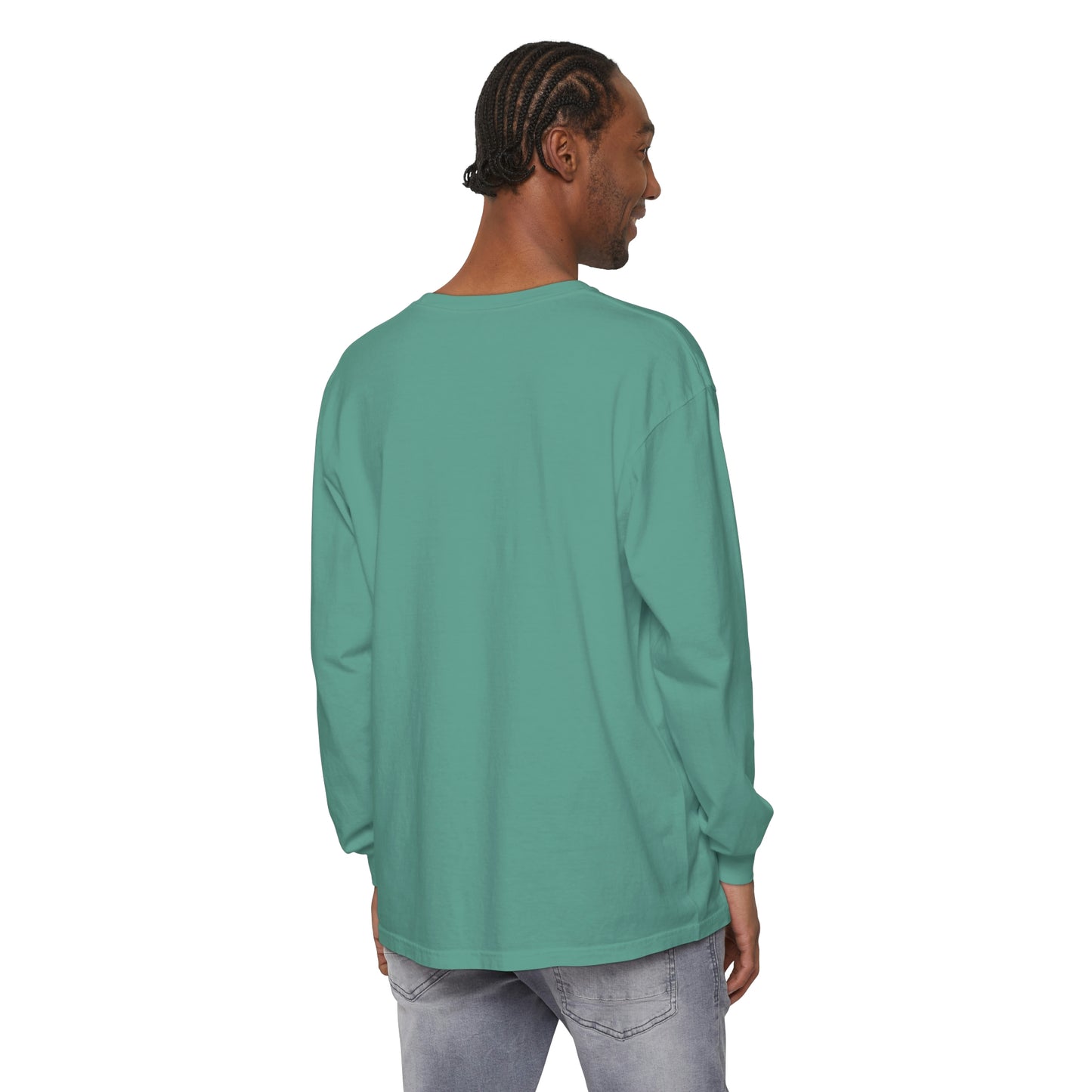 Unisex Garment-dyed Long Sleeve T-Shirt - Heaven Shell