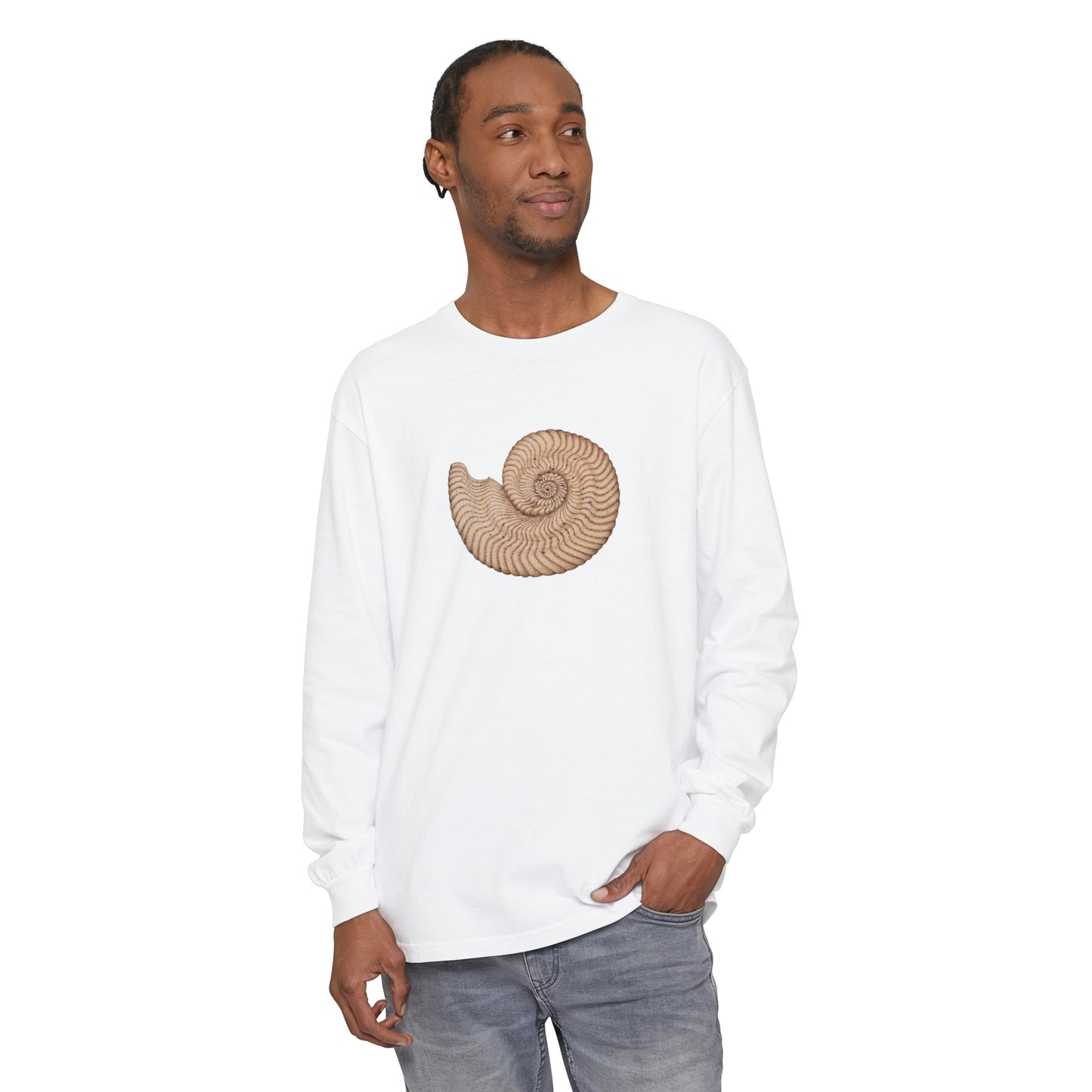 Unisex Garment-dyed Long Sleeve T-Shirt - Arcturus (light)