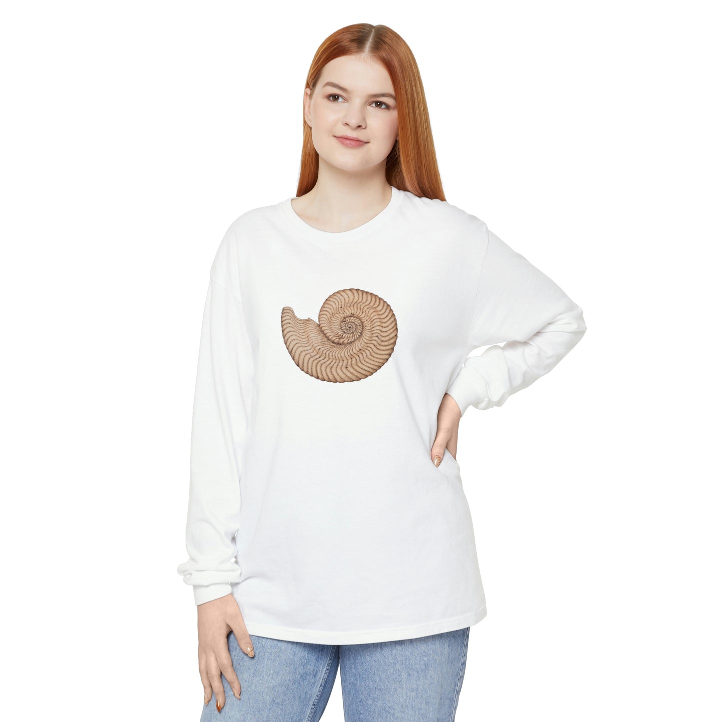 Unisex Garment-dyed Long Sleeve T-Shirt - Arcturus (light)