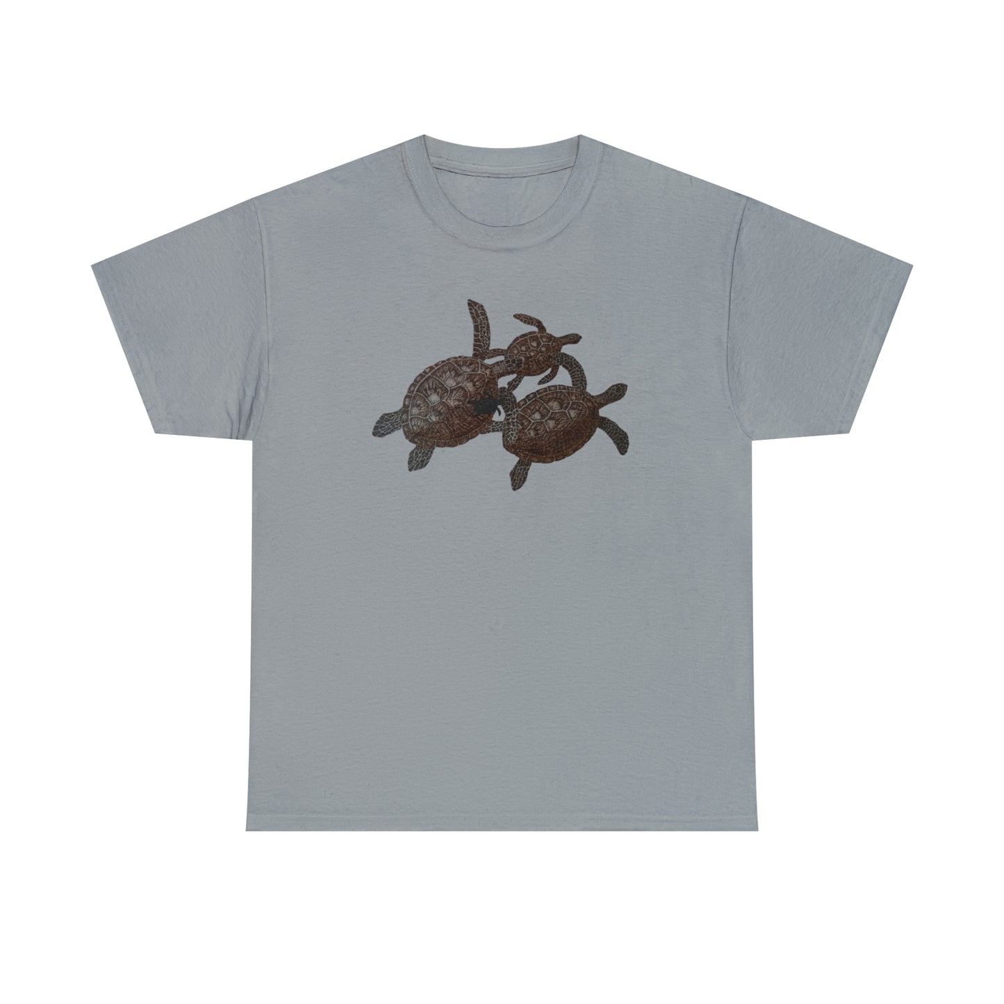 Unisex Heavy Cotton Tee - Turtle Family