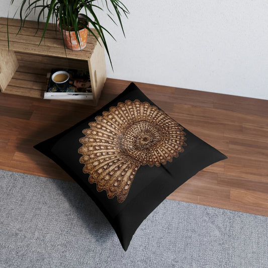 Tufted Floor Pillow, Square - Betelgeuse