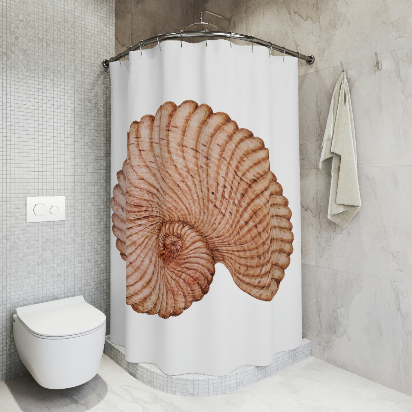 Polyester Shower Curtain - Heaven Shell