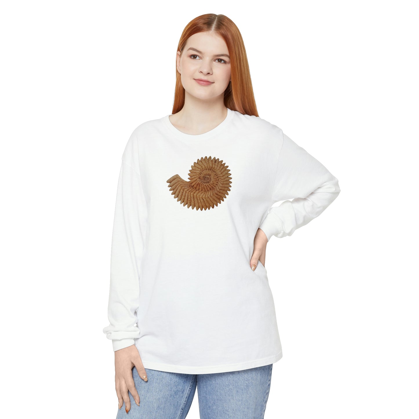 Unisex Garment-dyed Long Sleeve T-Shirt - Andromeda