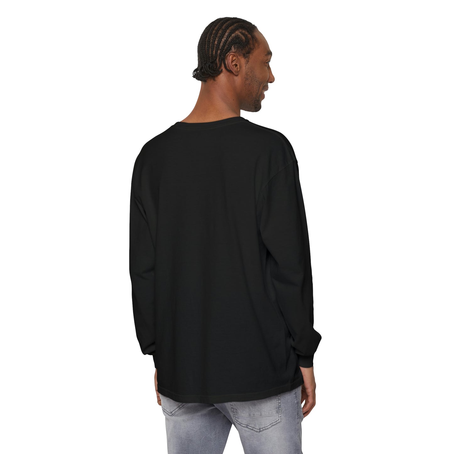 Unisex Garment-dyed Long Sleeve T-Shirt - Pollux