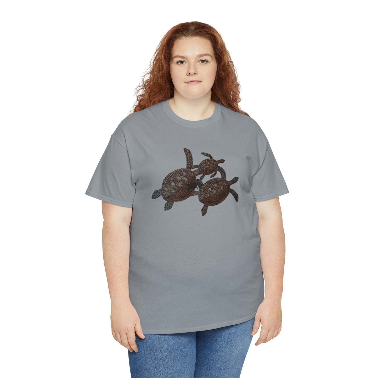 Unisex Heavy Cotton Tee - Turtle Family