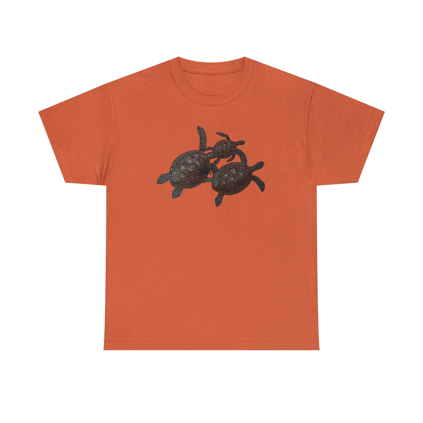 Unisex Heavy Cotton Tee - Turtle Family