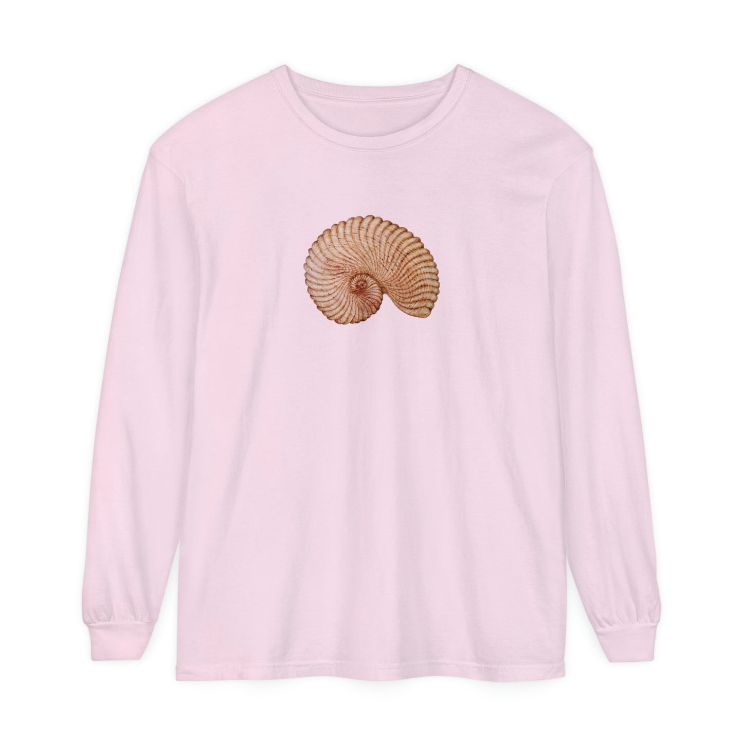 Unisex Garment-dyed Long Sleeve T-Shirt - Heaven Shell