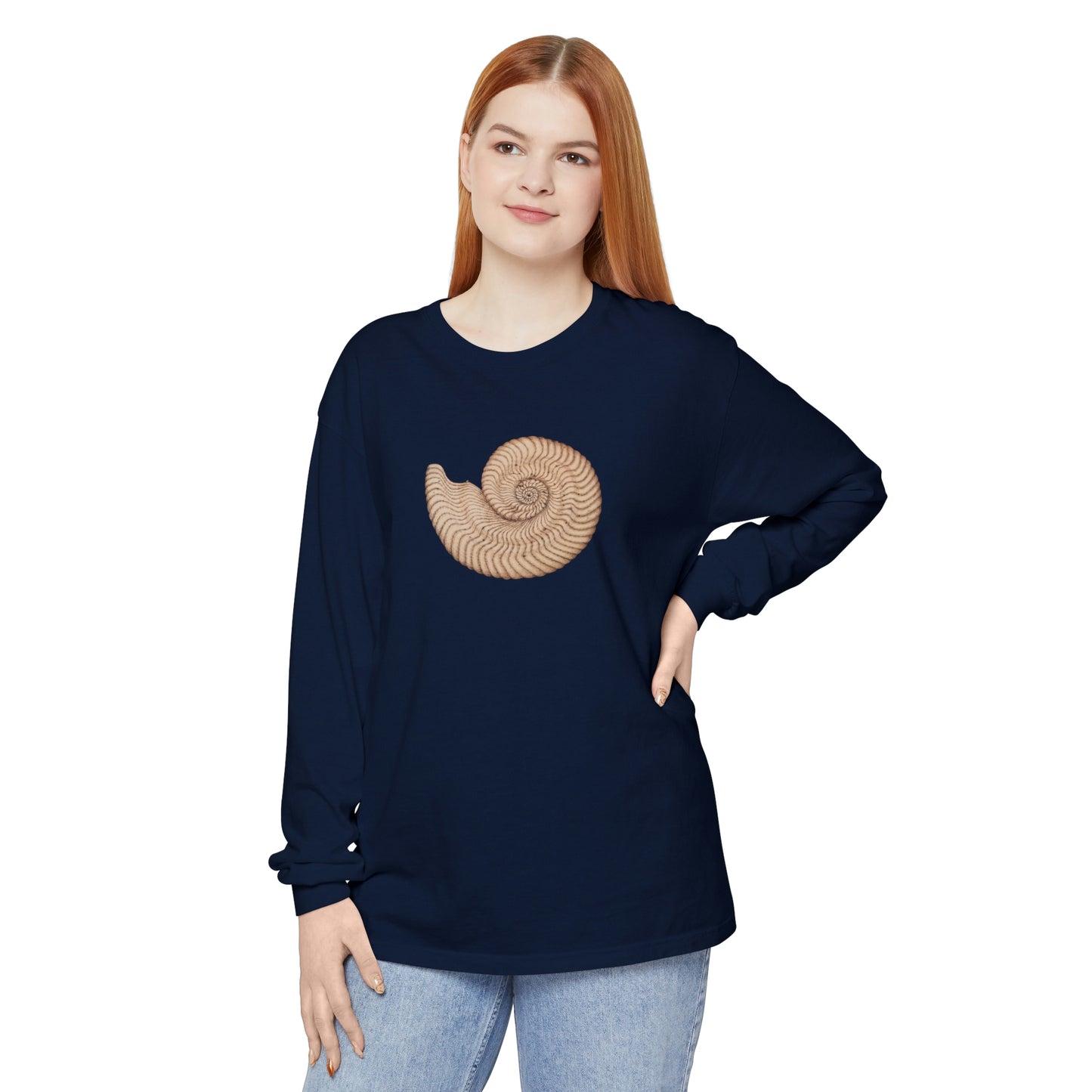 Unisex Garment-dyed Long Sleeve T-Shirt - Arcturus (light)