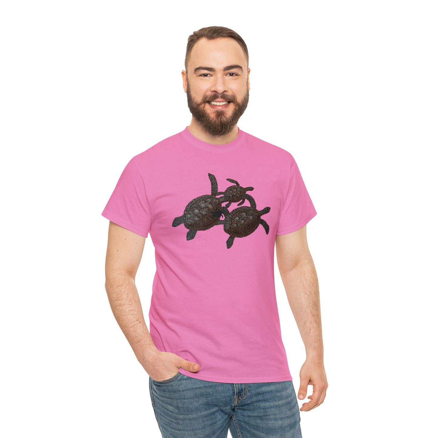 Unisex Heavy Cotton Tee - Turtle Family