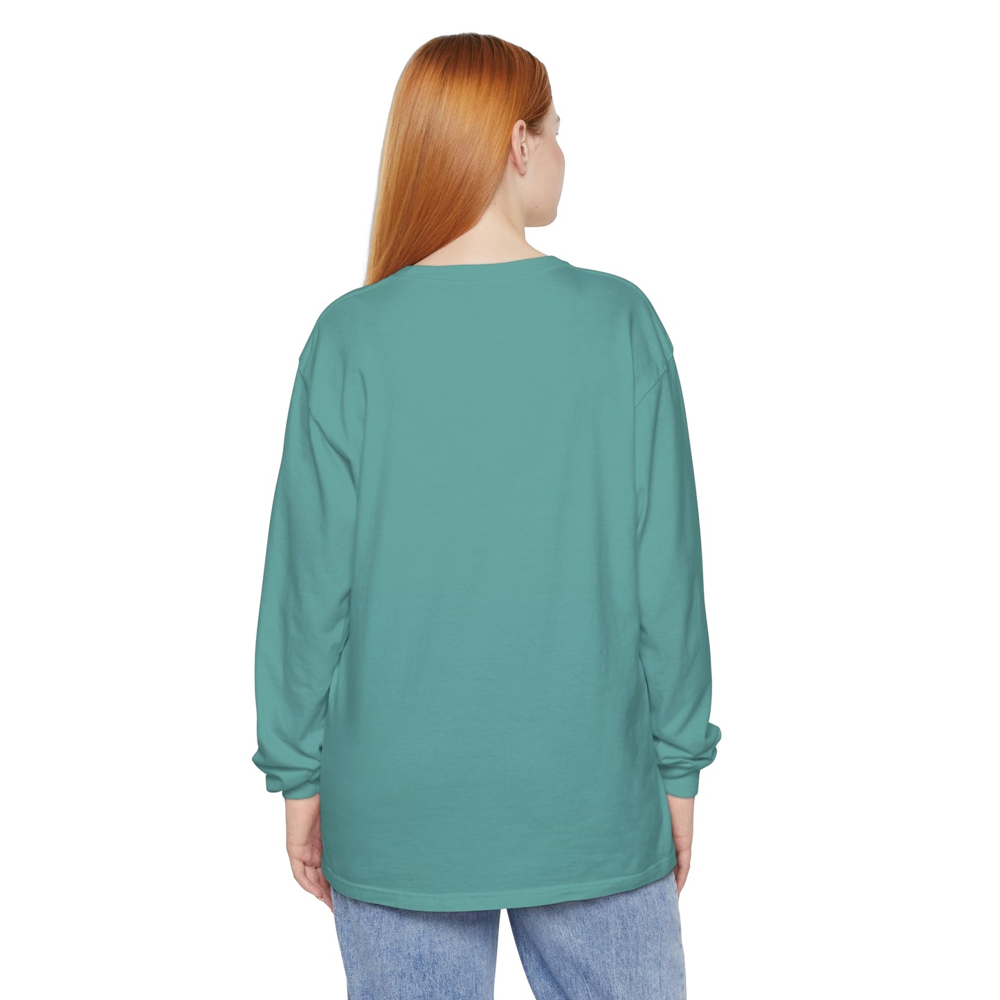 Unisex Garment-dyed Long Sleeve T-Shirt - Pollux