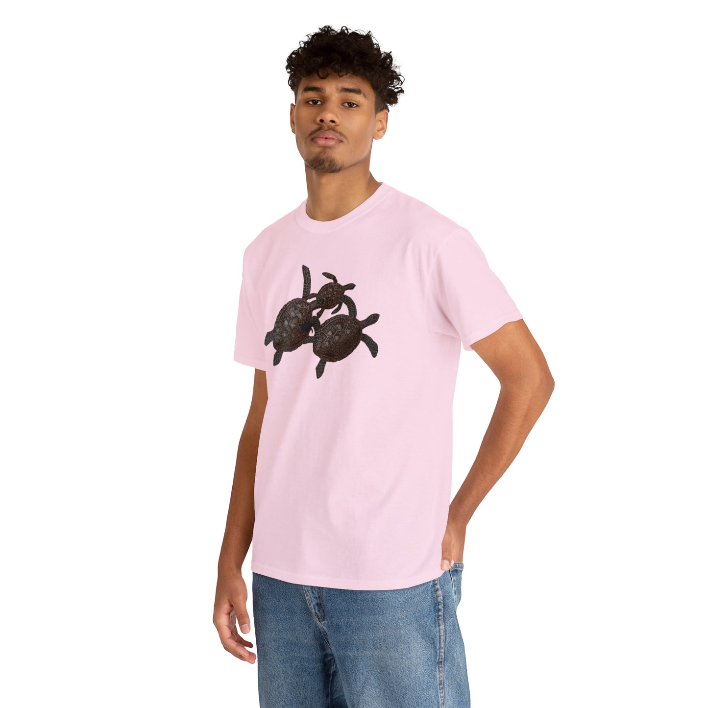 Unisex Heavy Cotton Tee - Turtle Family