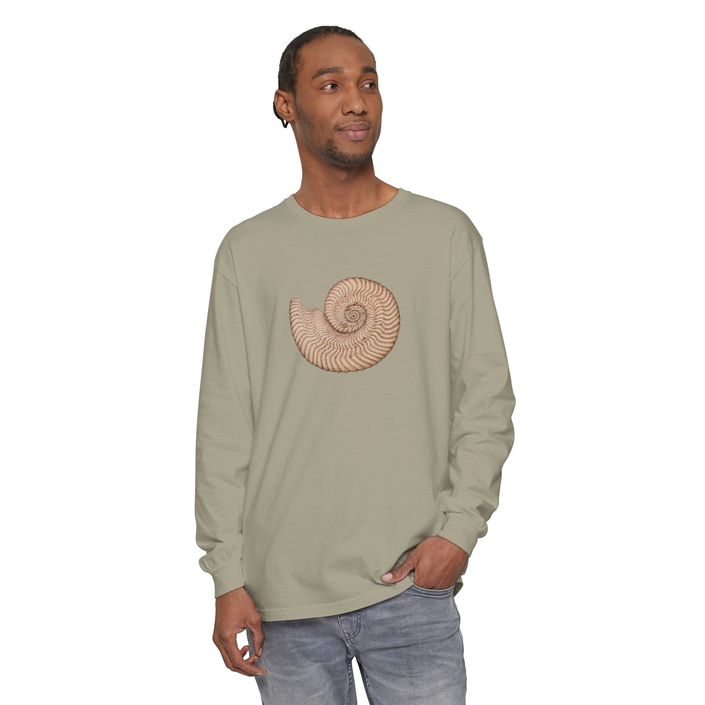 Unisex Garment-dyed Long Sleeve T-Shirt - Arcturus (light)