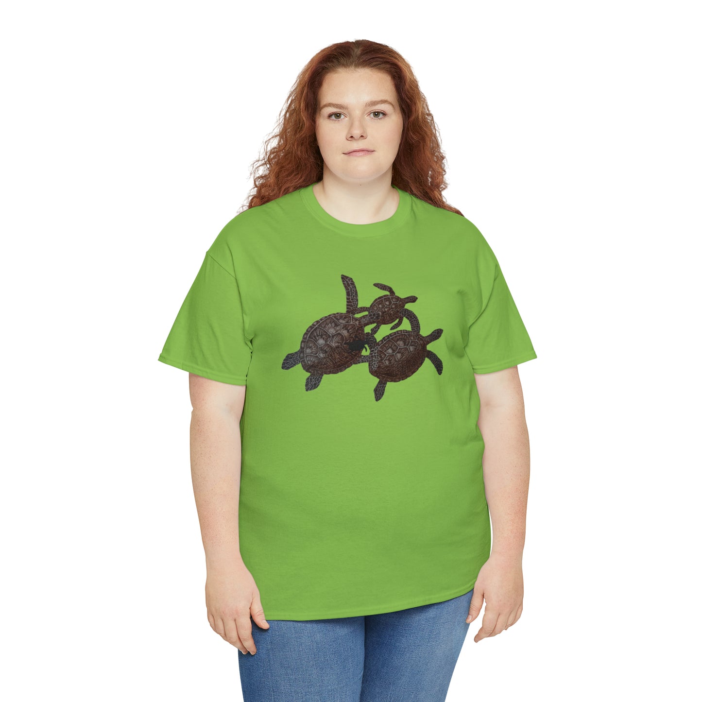 Unisex Heavy Cotton Tee - Turtle Family