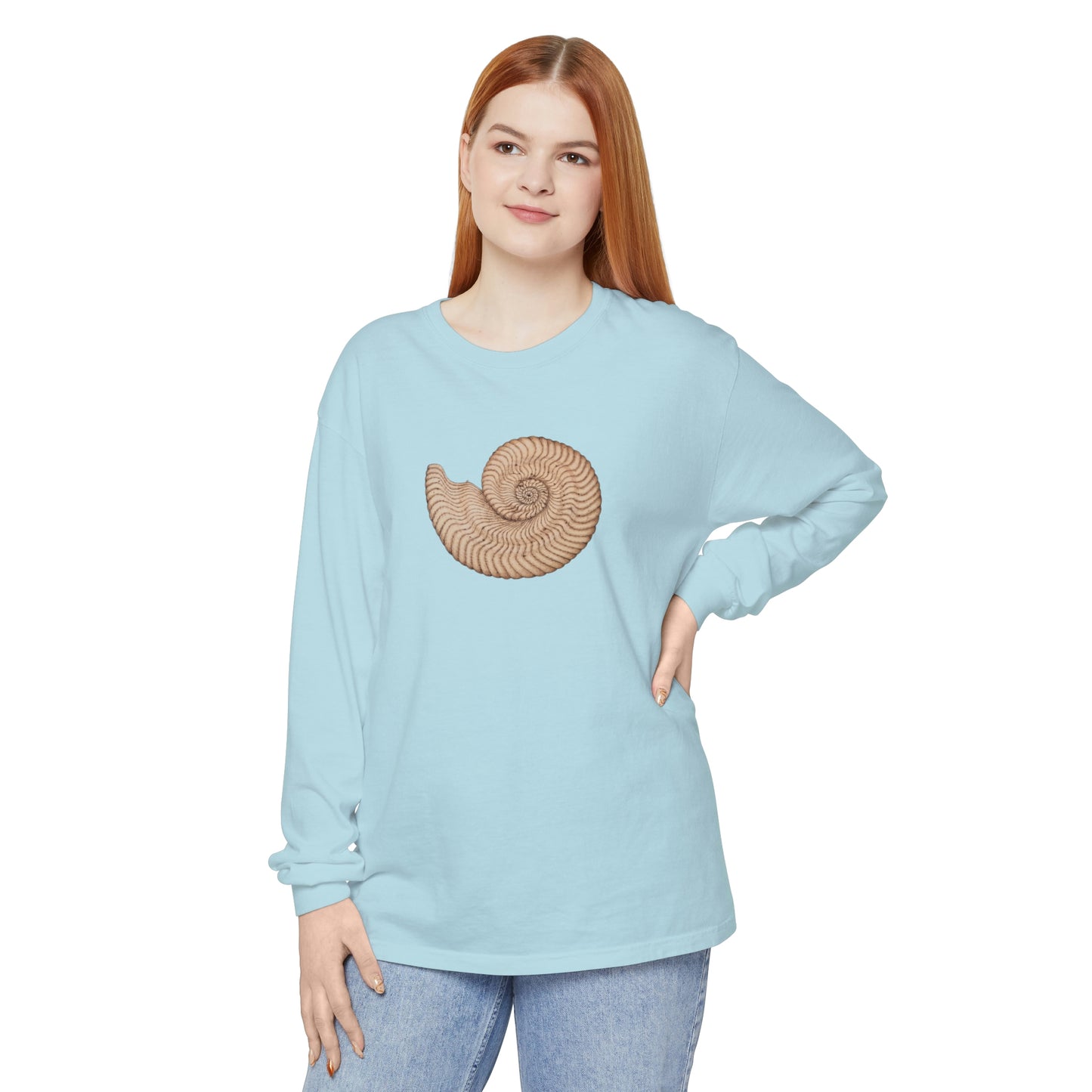 Unisex Garment-dyed Long Sleeve T-Shirt - Arcturus (light)