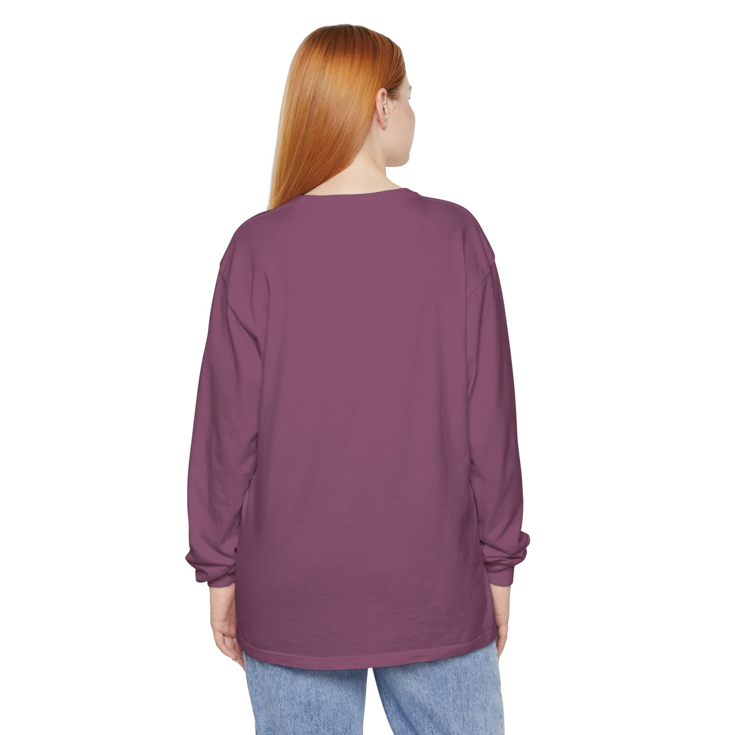 Unisex Garment-dyed Long Sleeve T-Shirt - Heaven Shell