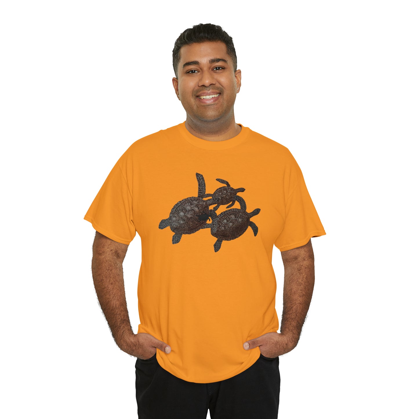 Unisex Heavy Cotton Tee - Turtle Family