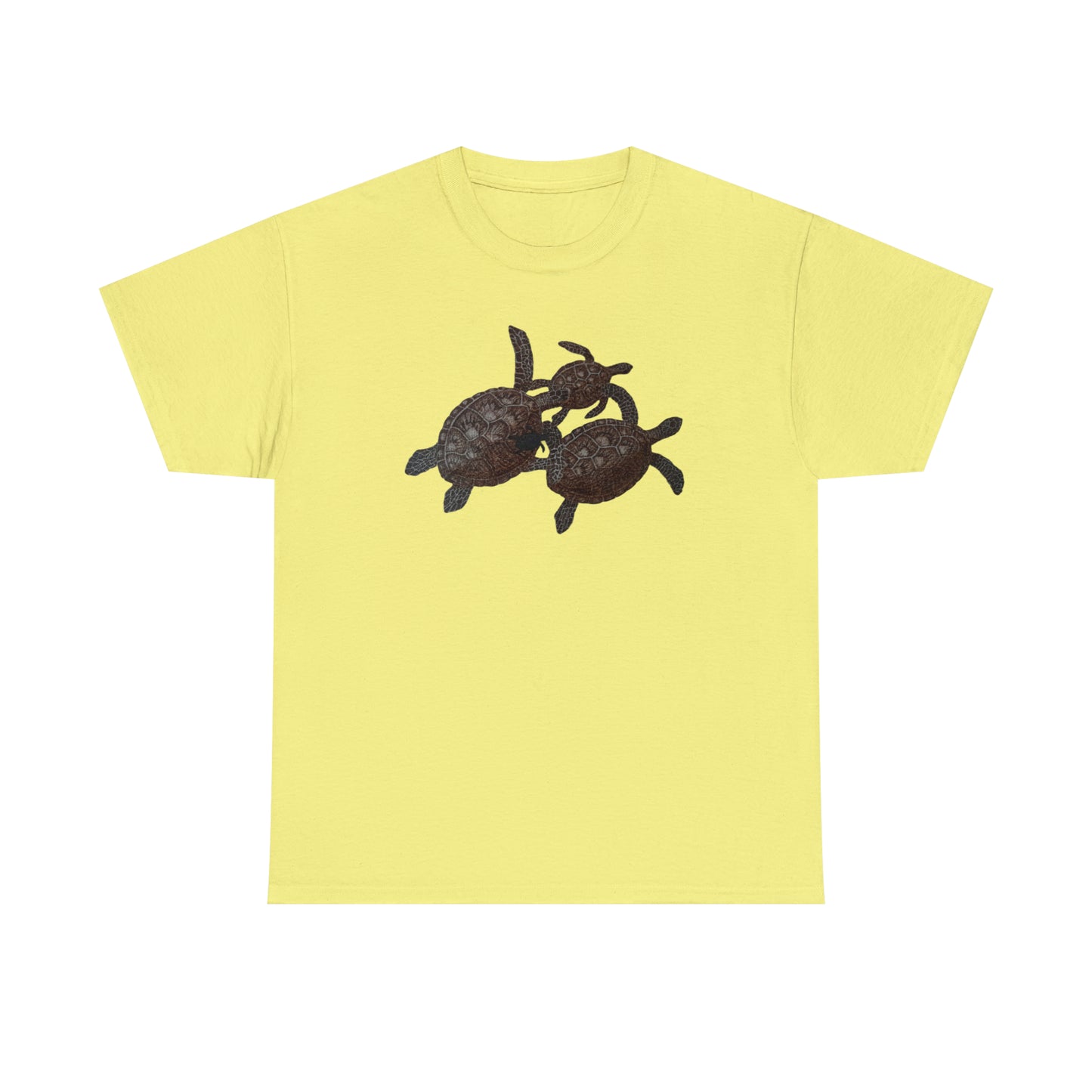 Unisex Heavy Cotton Tee - Turtle Family