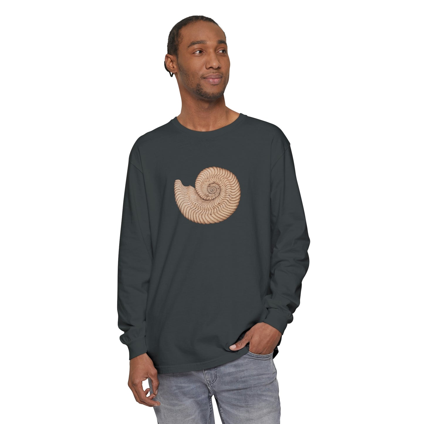 Unisex Garment-dyed Long Sleeve T-Shirt - Arcturus (light)