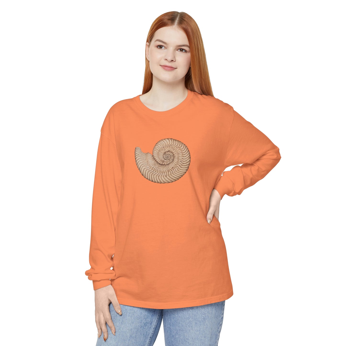 Unisex Garment-dyed Long Sleeve T-Shirt - Arcturus (light)