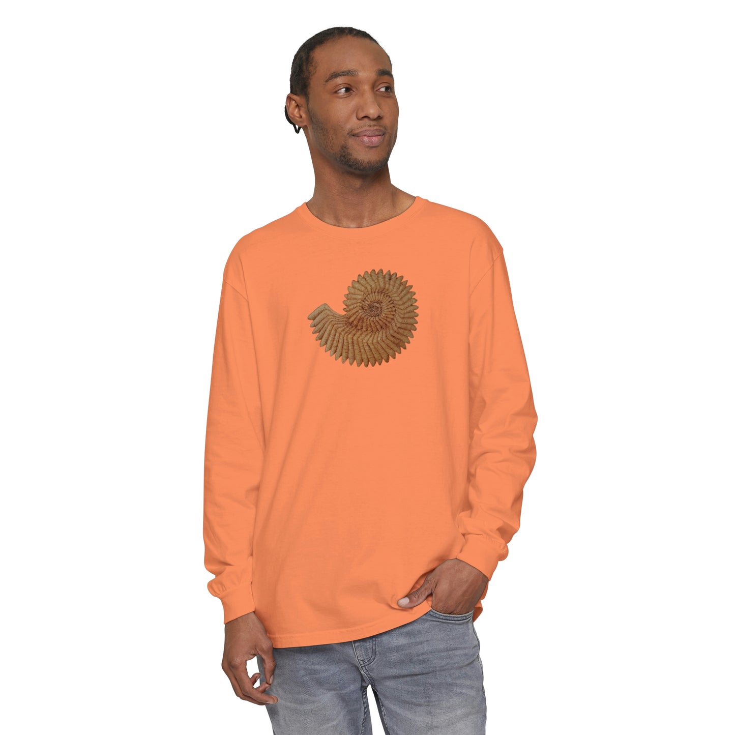 Unisex Garment-dyed Long Sleeve T-Shirt - Andromeda