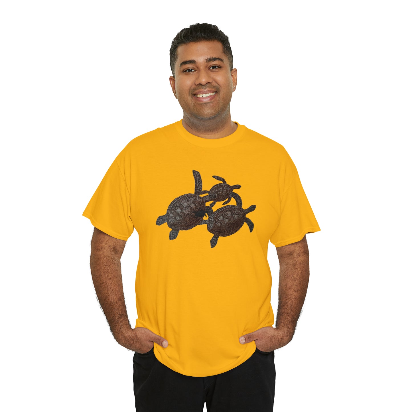 Unisex Heavy Cotton Tee - Turtle Family