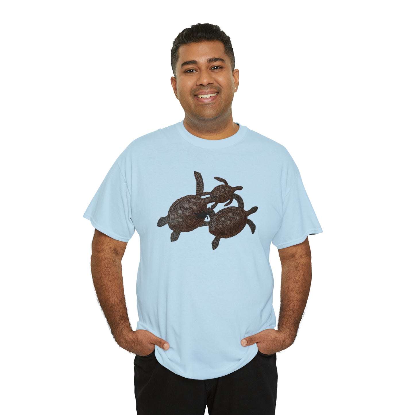 Unisex Heavy Cotton Tee - Turtle Family