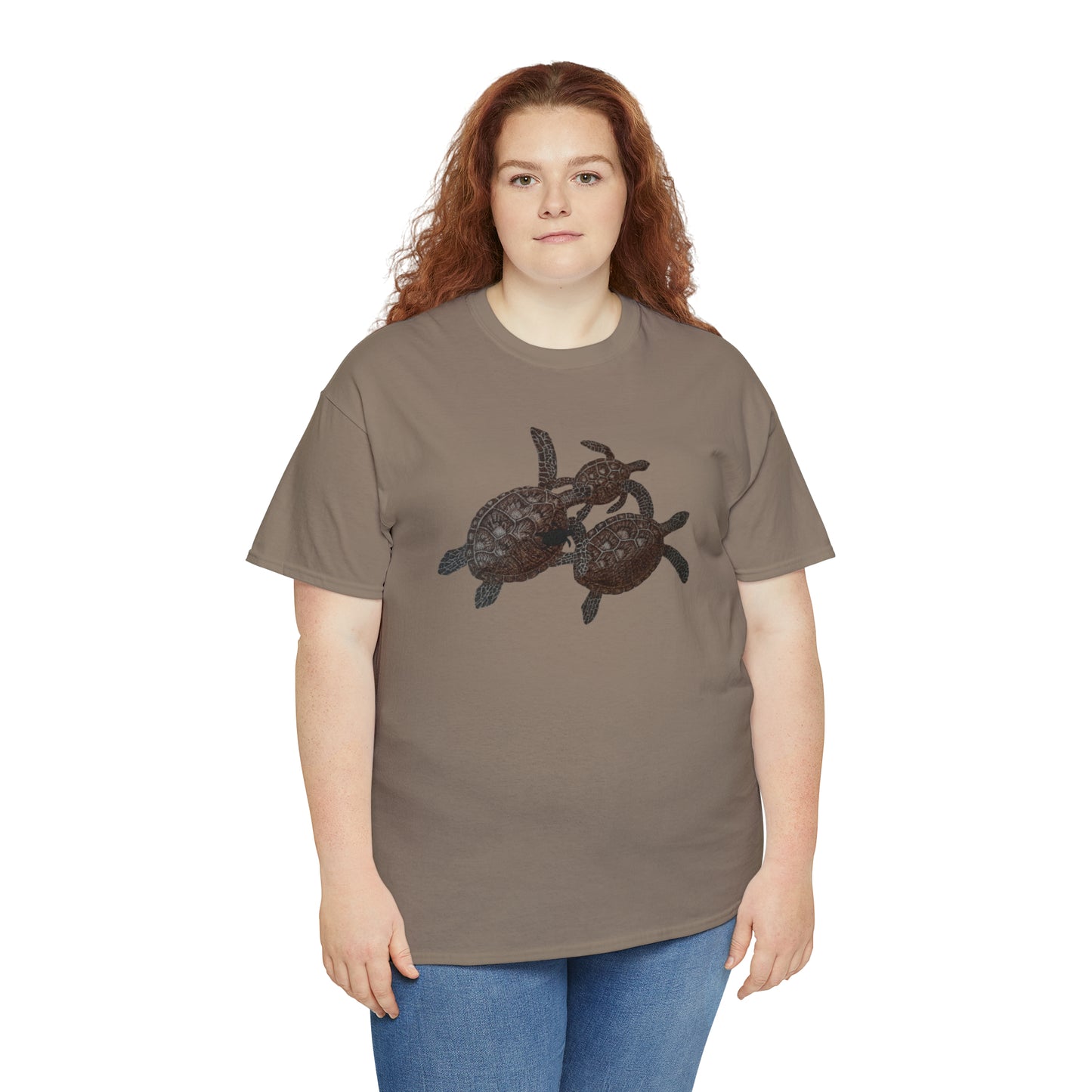 Unisex Heavy Cotton Tee - Turtle Family