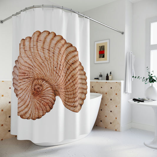 Polyester Shower Curtain - Heaven Shell