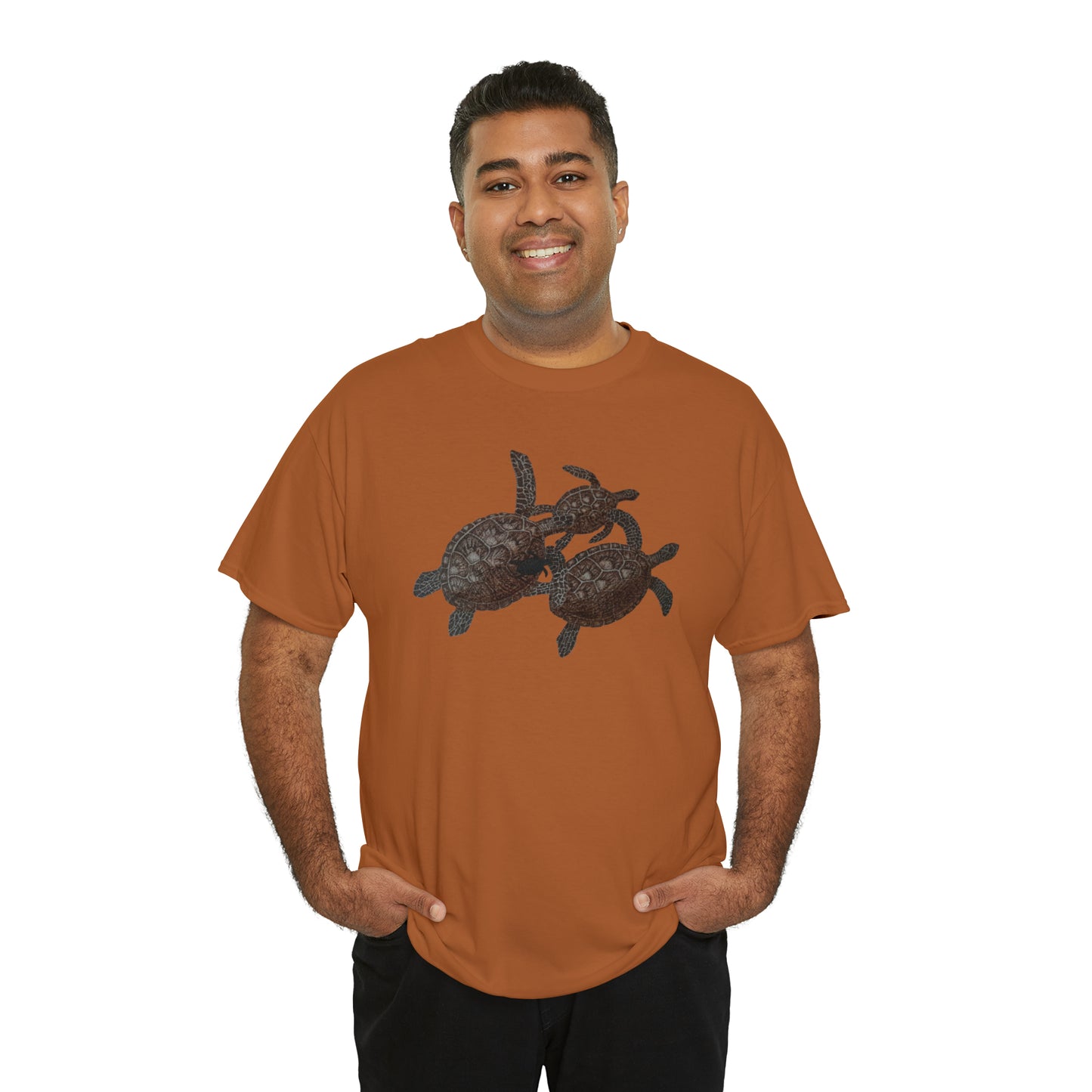 Unisex Heavy Cotton Tee - Turtle Family