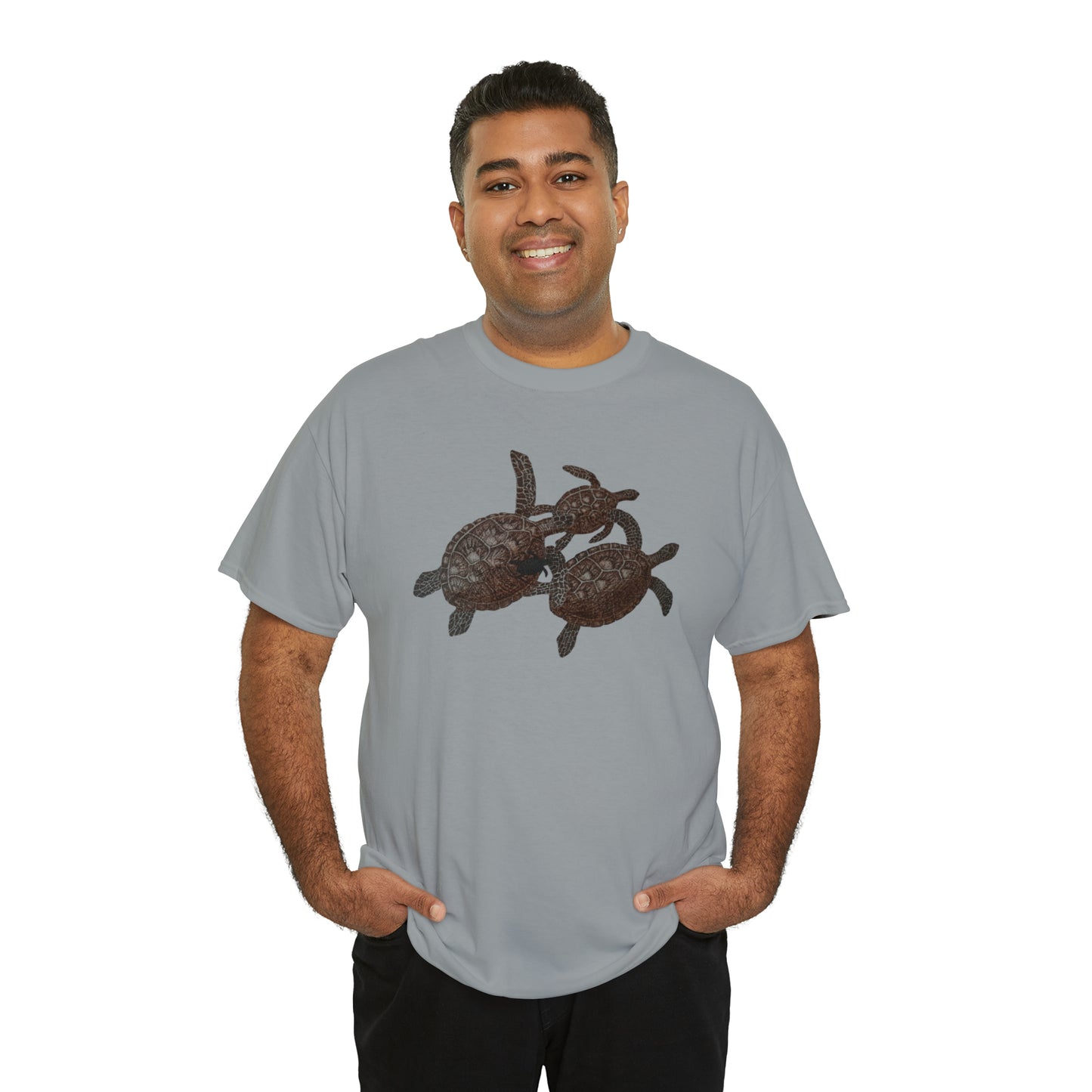 Unisex Heavy Cotton Tee - Turtle Family