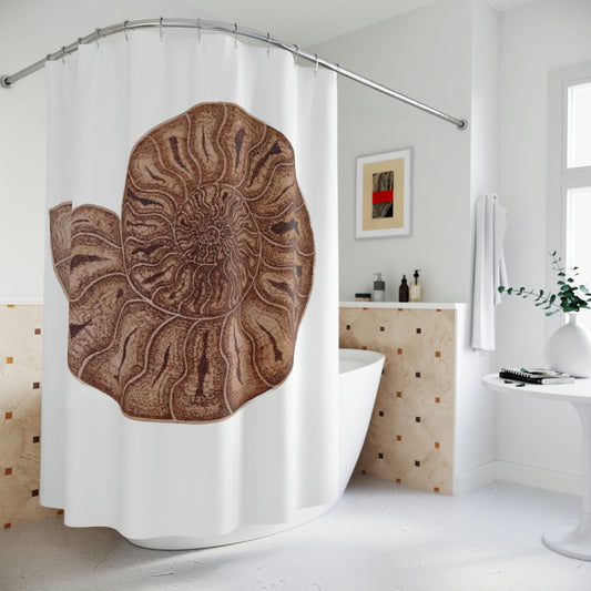 Polyester Shower Curtain - Half Moon