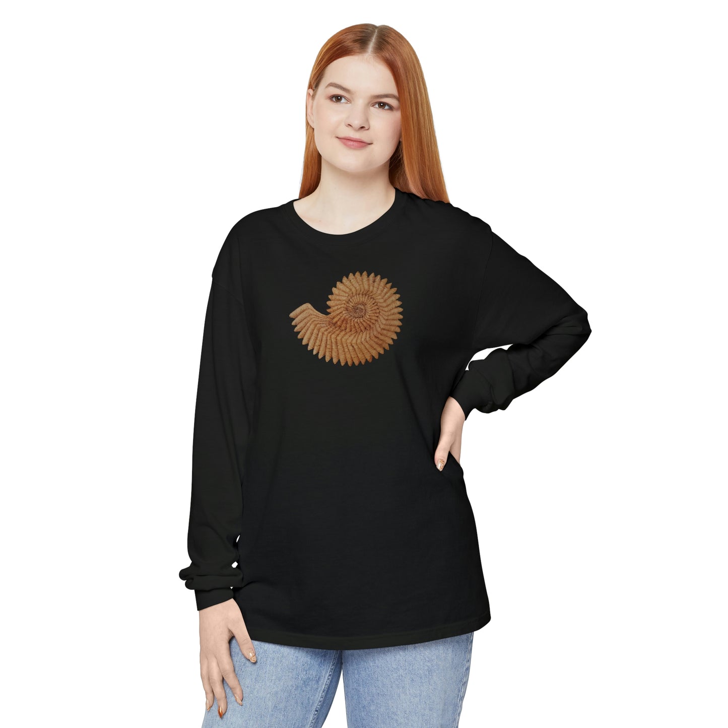 Unisex Garment-dyed Long Sleeve T-Shirt - Andromeda