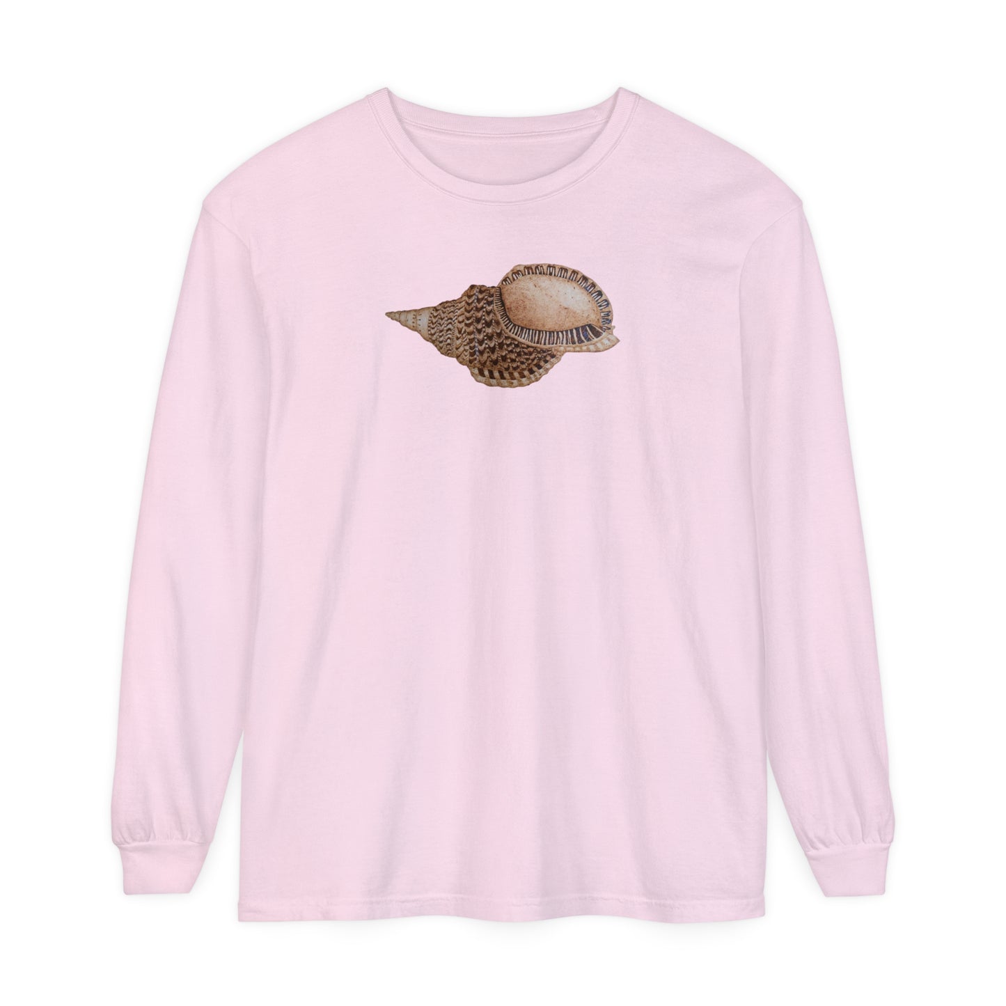 Unisex Garment-dyed Long Sleeve T-Shirt - Triton Conch