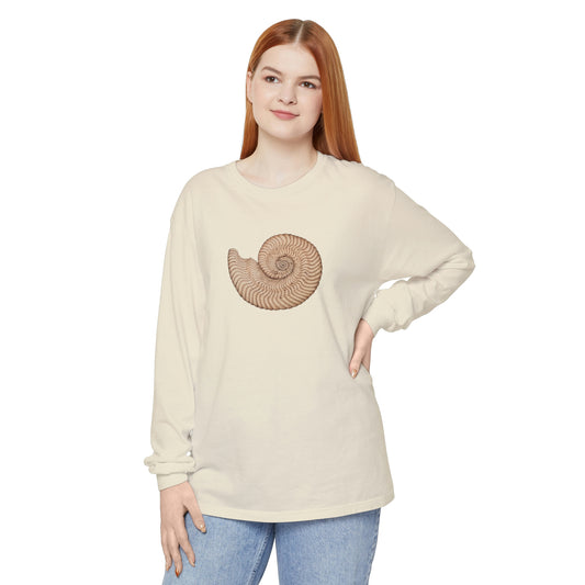 Unisex Garment-dyed Long Sleeve T-Shirt - Arcturus (light)