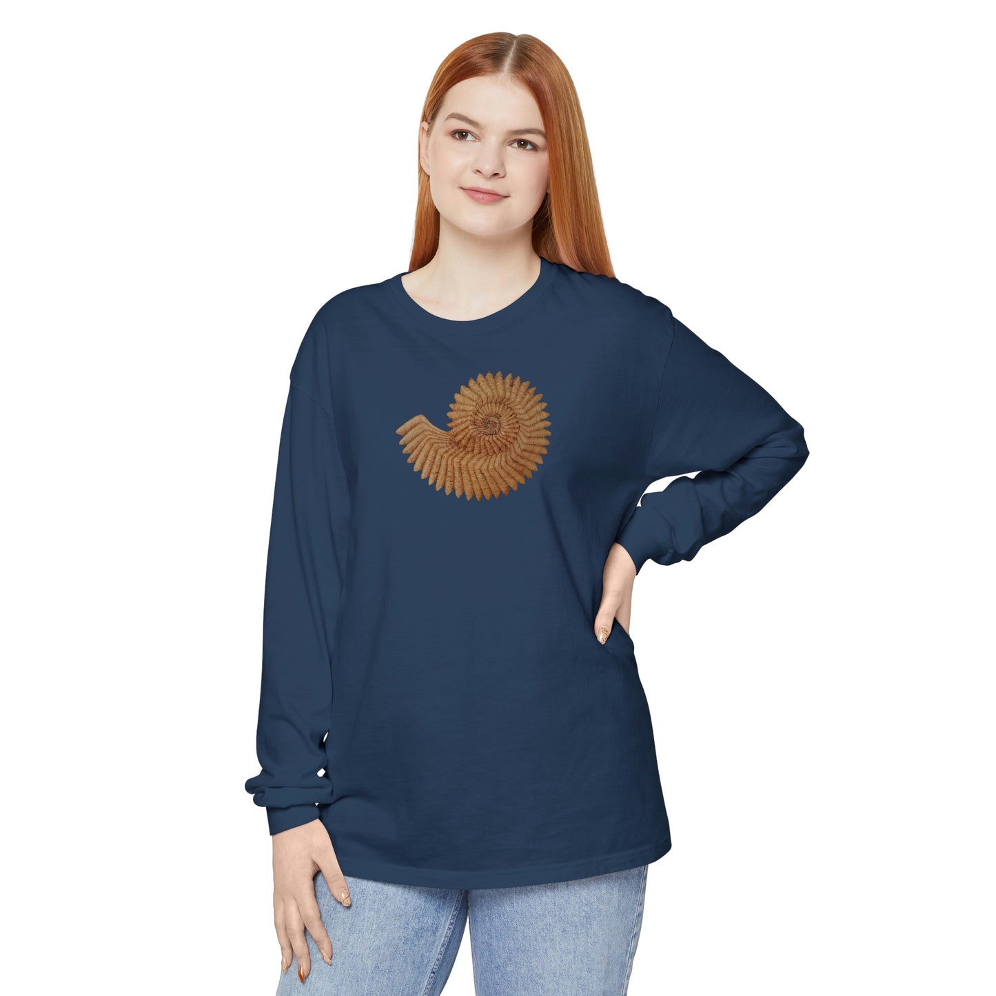 Unisex Garment-dyed Long Sleeve T-Shirt - Andromeda