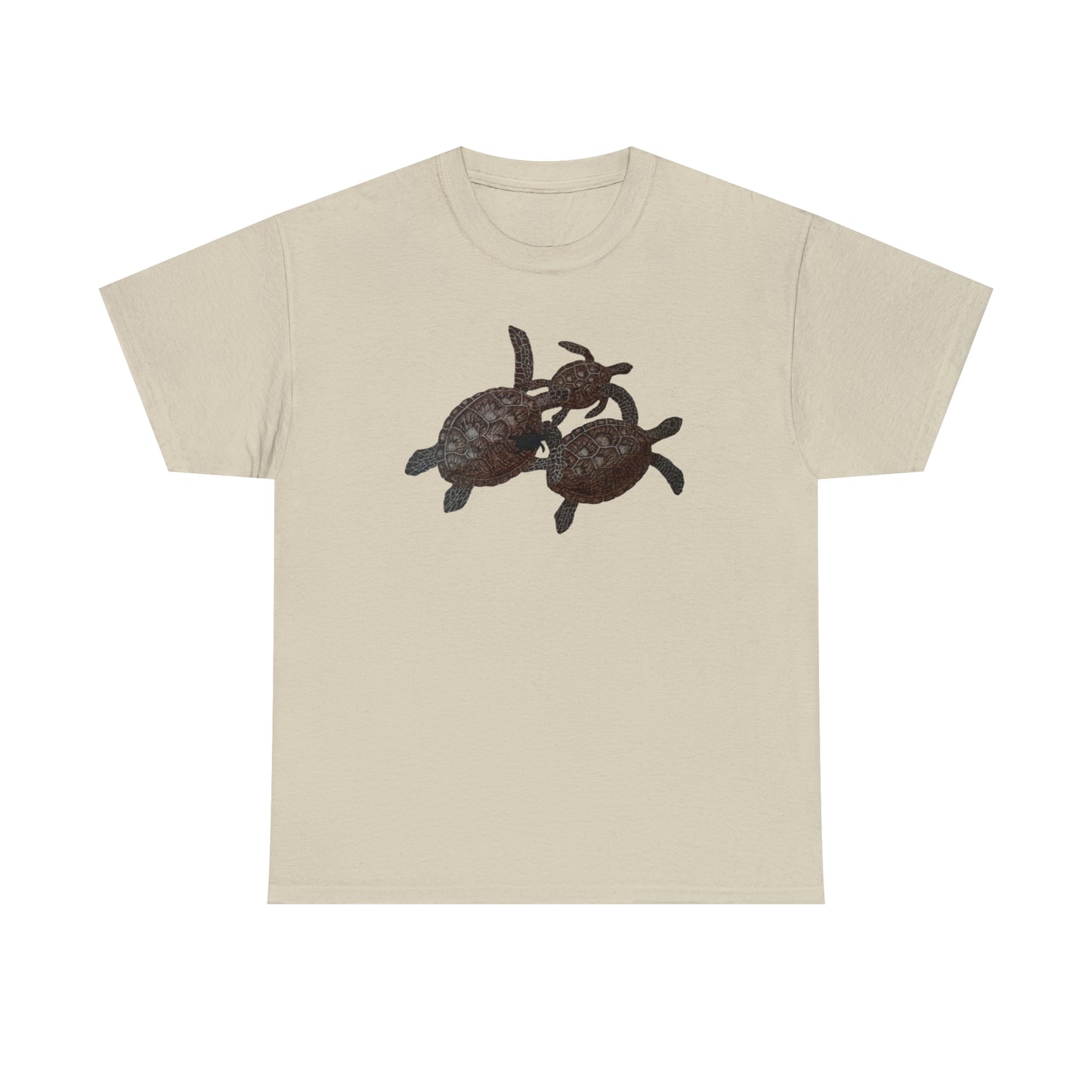 Unisex Heavy Cotton Tee - Turtle Family