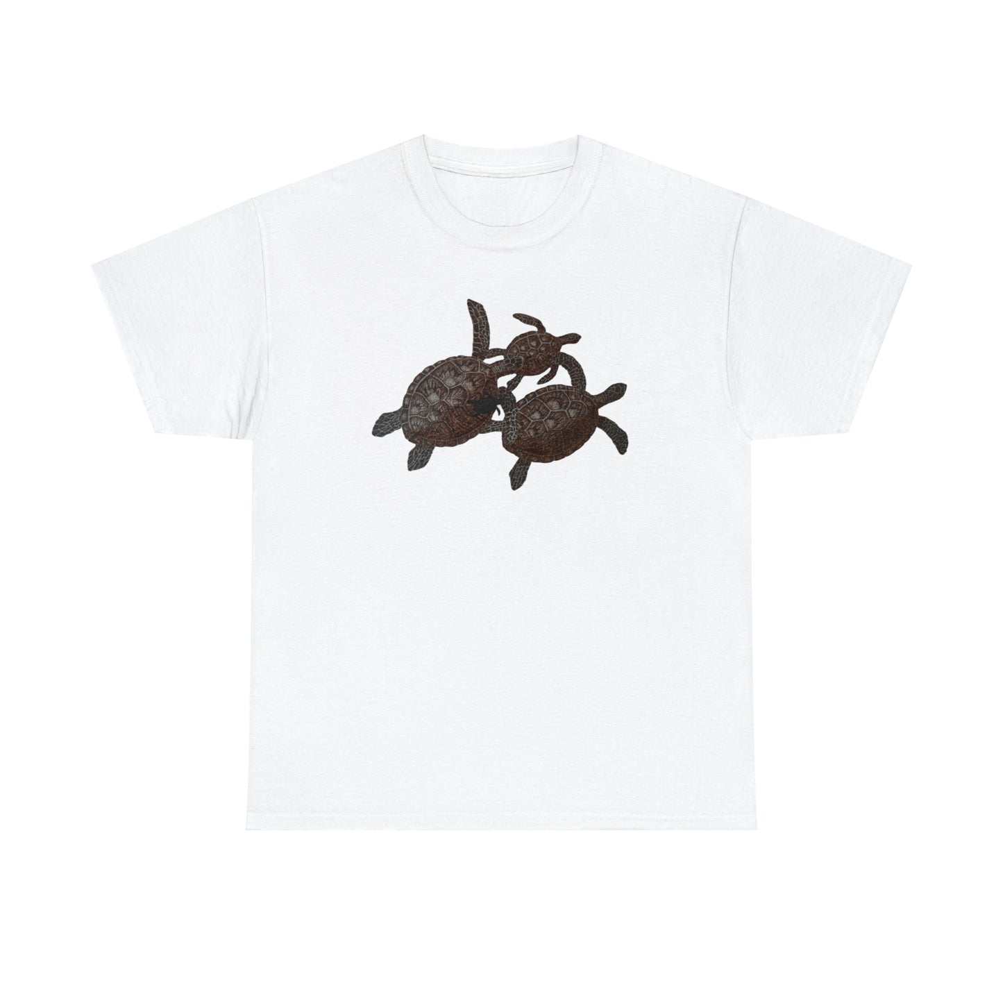 Unisex Heavy Cotton Tee - Turtle Family