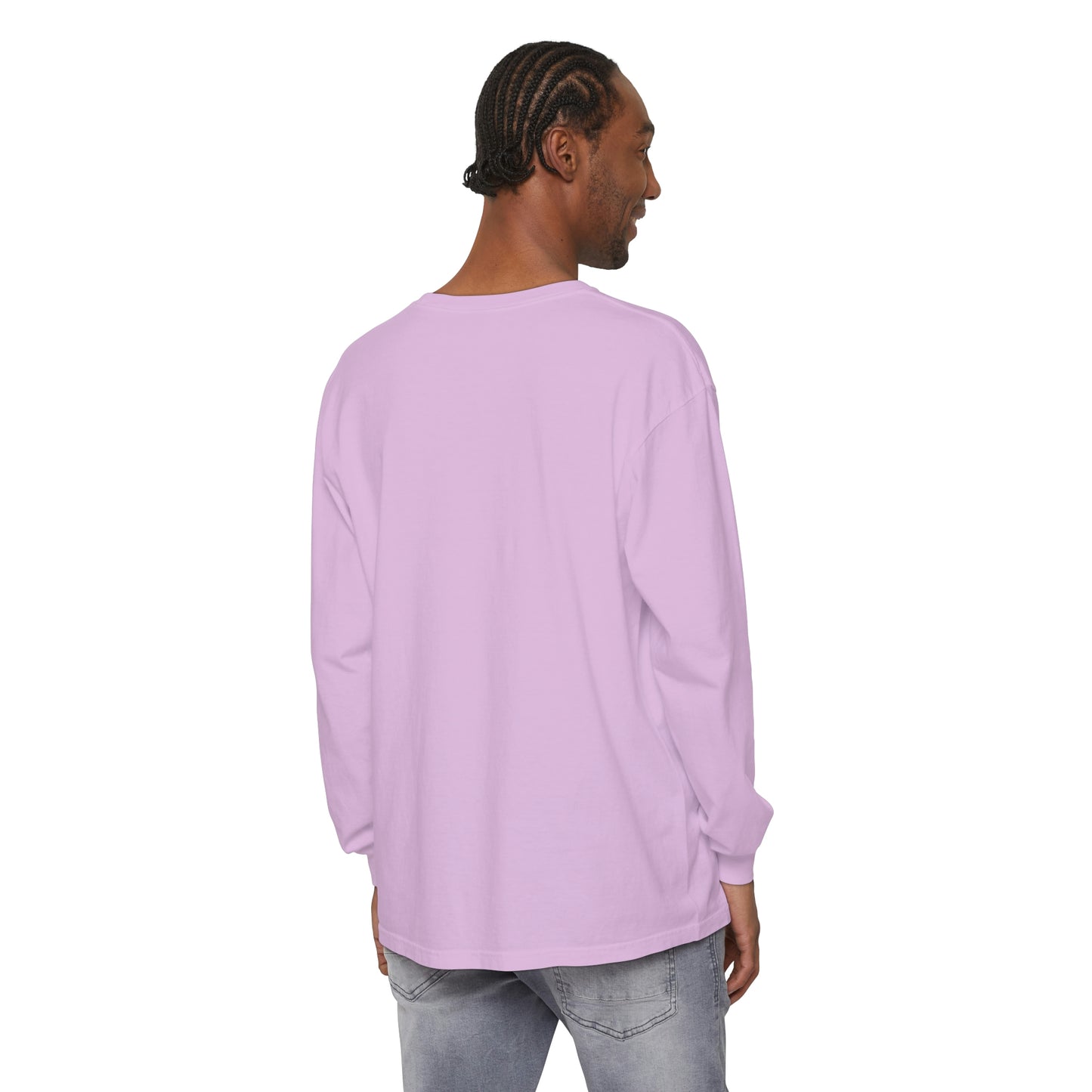 Unisex Garment-dyed Long Sleeve T-Shirt - Heaven Shell