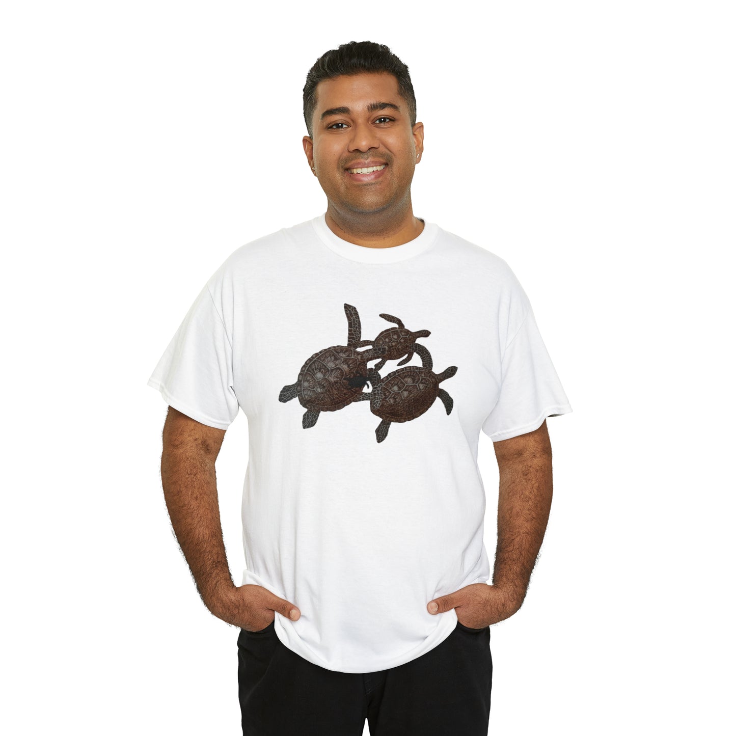 Unisex Heavy Cotton Tee - Turtle Family