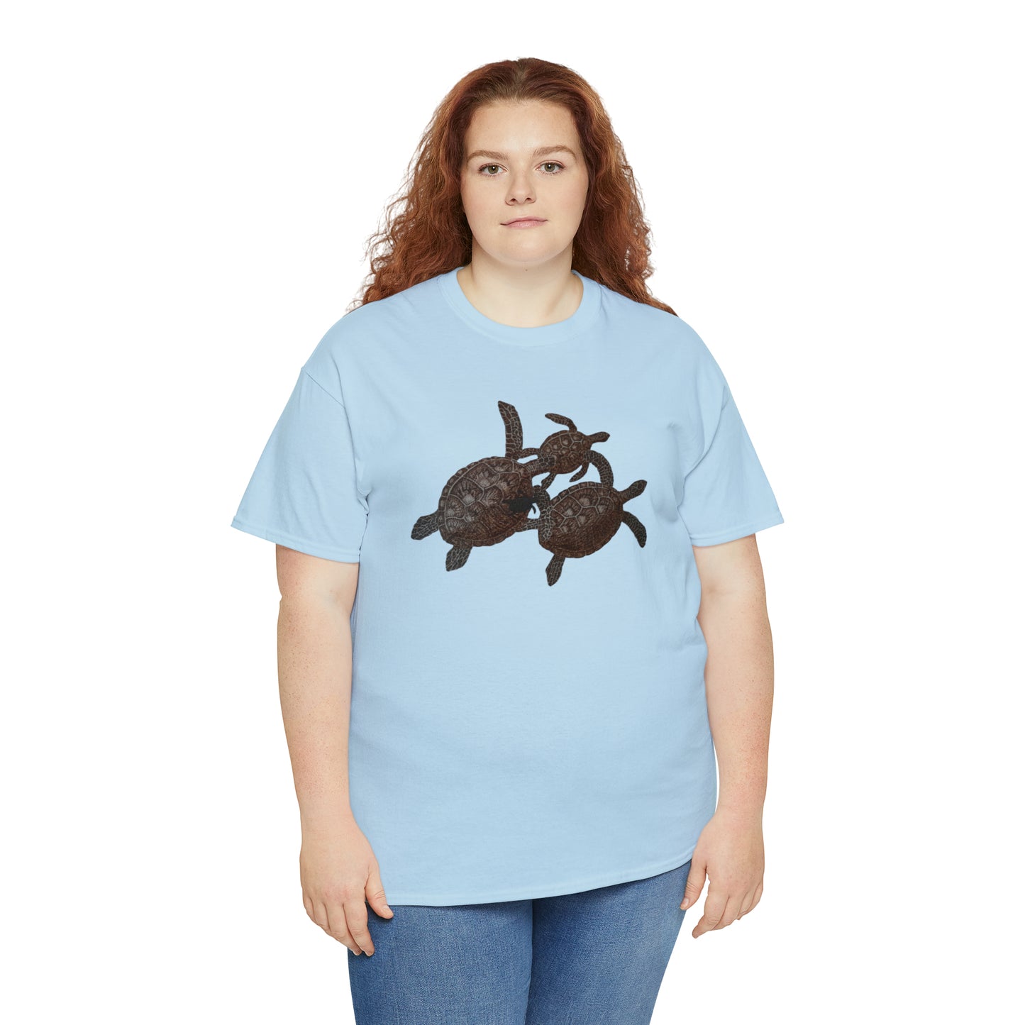 Unisex Heavy Cotton Tee - Turtle Family