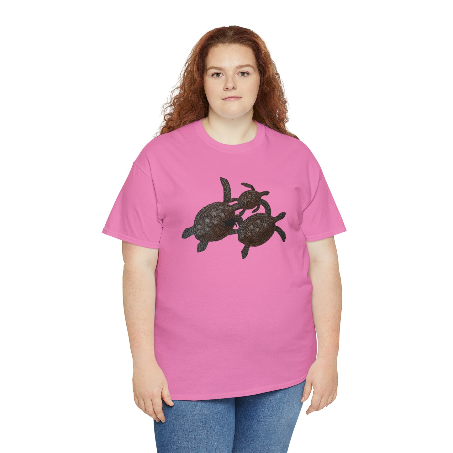 Unisex Heavy Cotton Tee - Turtle Family