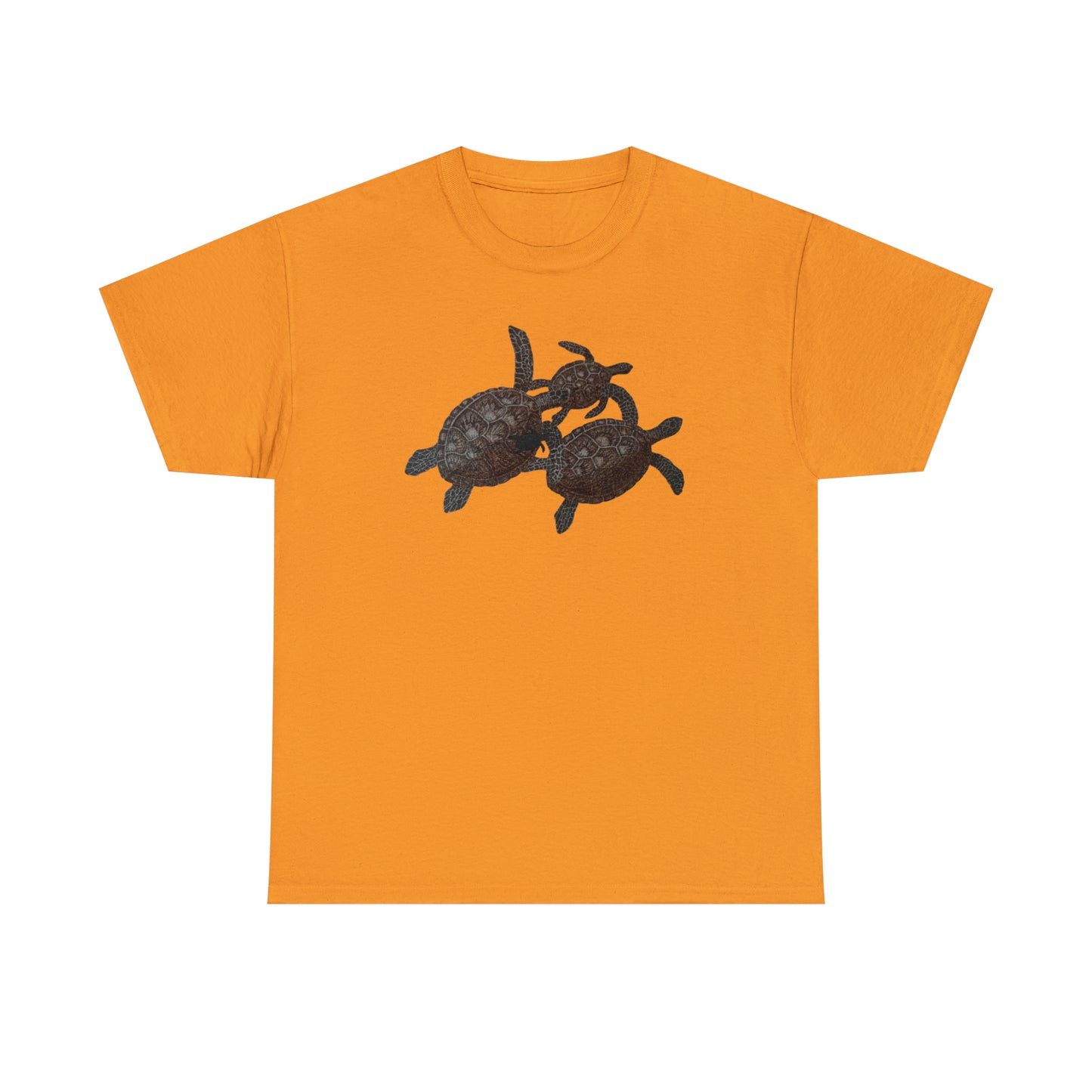 Unisex Heavy Cotton Tee - Turtle Family