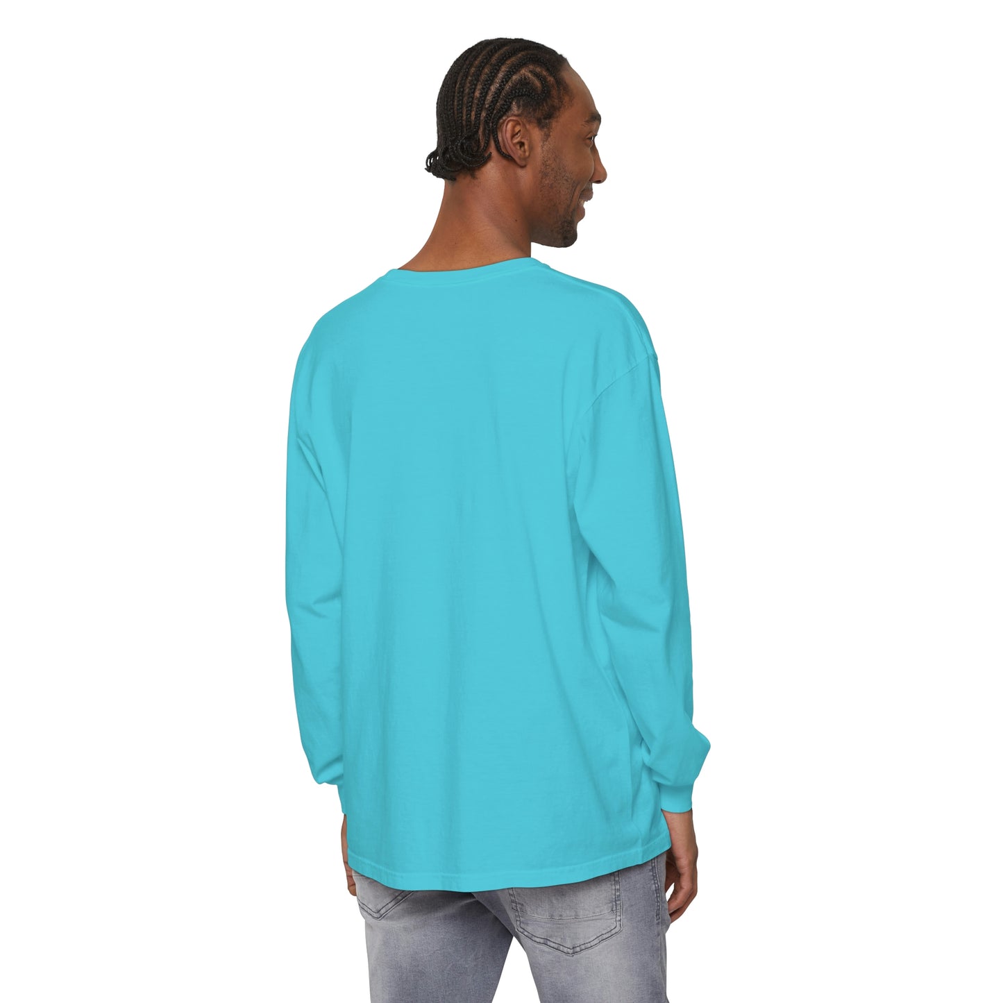 Unisex Garment-dyed Long Sleeve T-Shirt - Heaven Shell