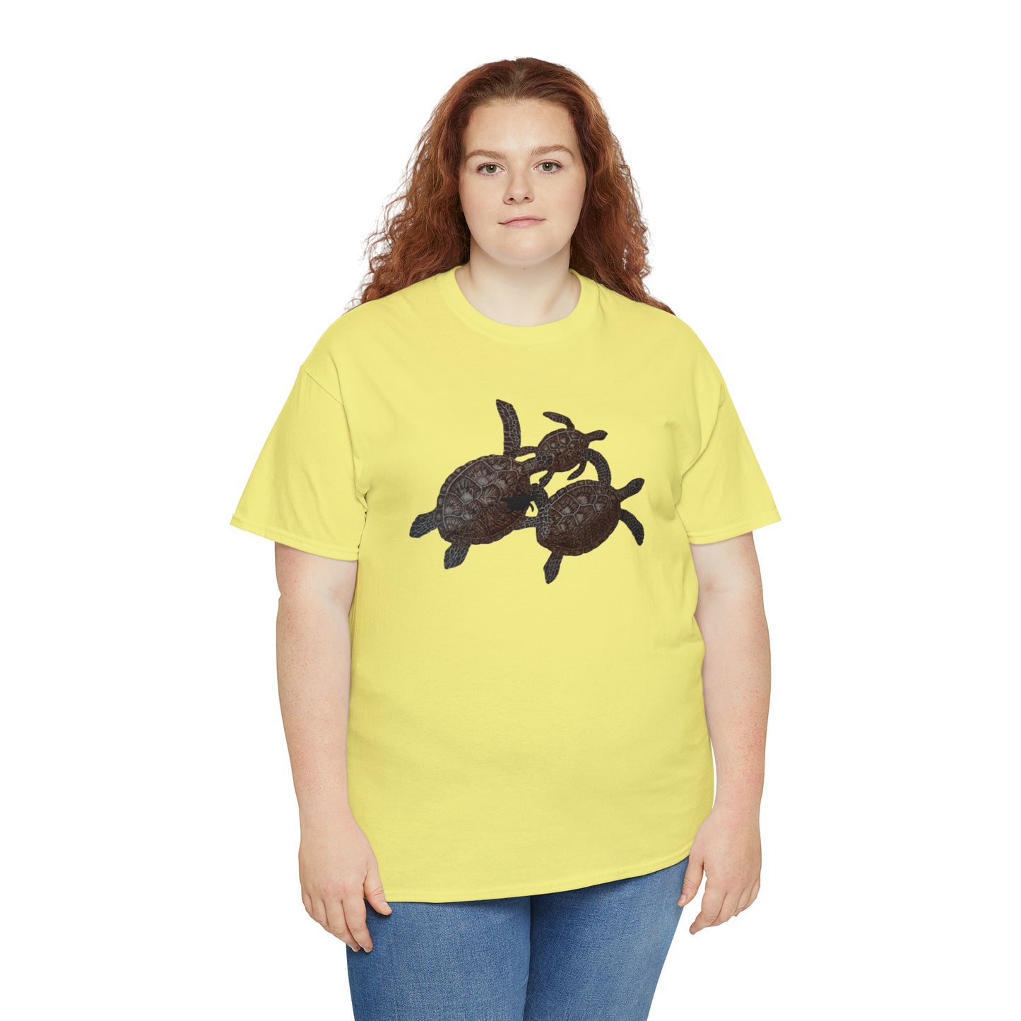 Unisex Heavy Cotton Tee - Turtle Family