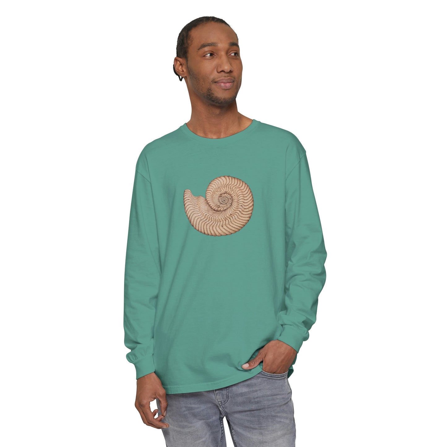 Unisex Garment-dyed Long Sleeve T-Shirt - Arcturus (light)