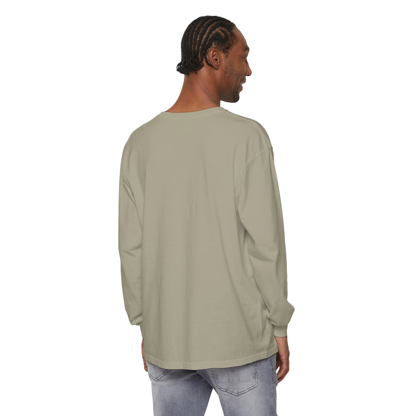 Unisex Garment-dyed Long Sleeve T-Shirt - Pollux