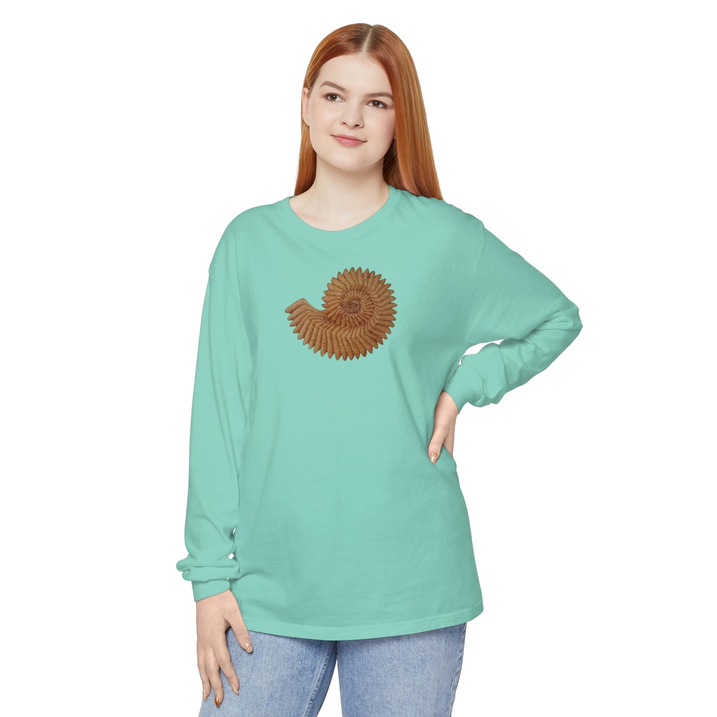 Unisex Garment-dyed Long Sleeve T-Shirt - Andromeda