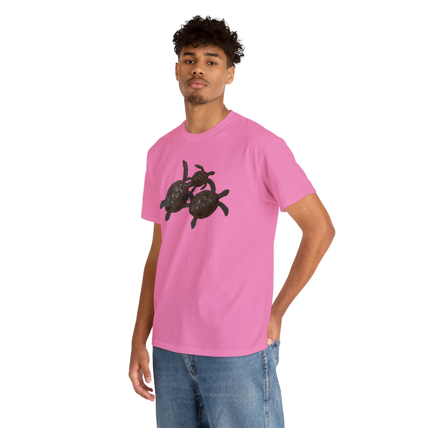 Unisex Heavy Cotton Tee - Turtle Family