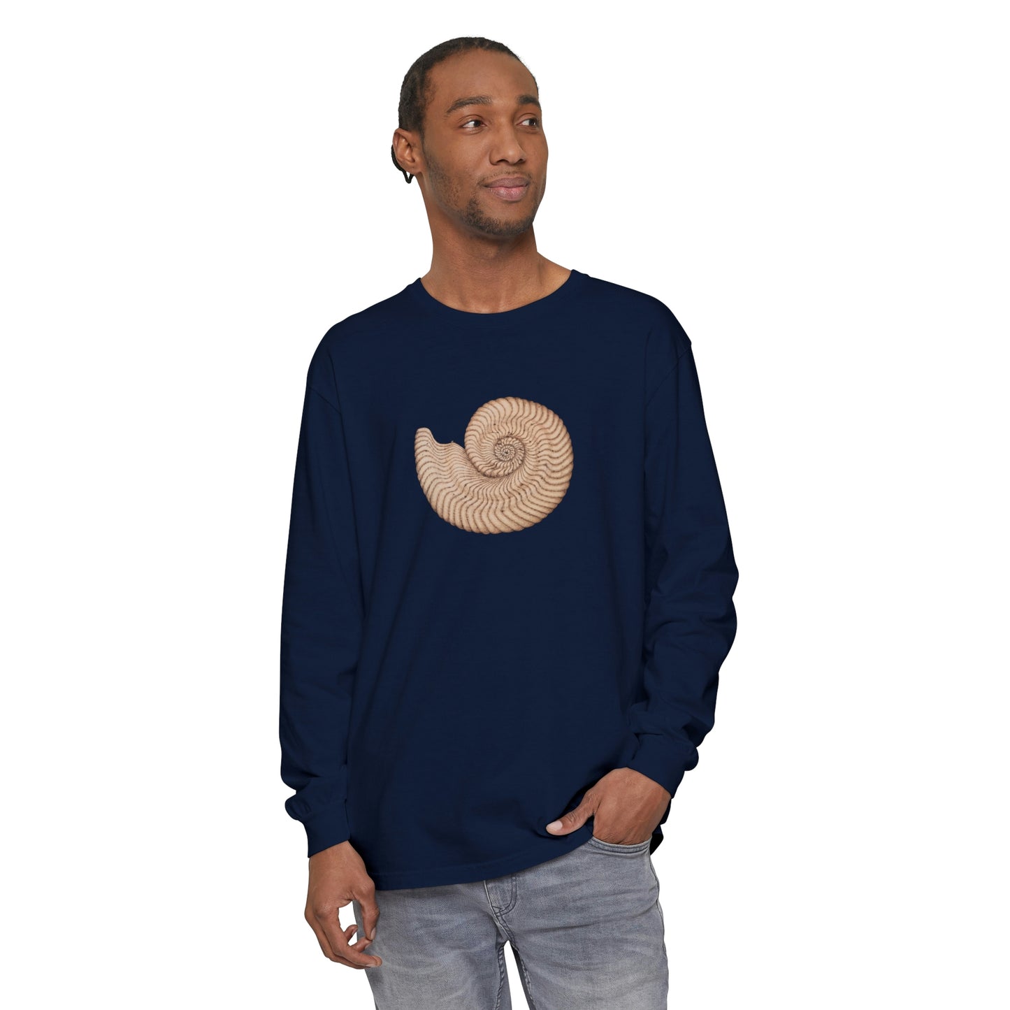 Unisex Garment-dyed Long Sleeve T-Shirt - Arcturus (light)