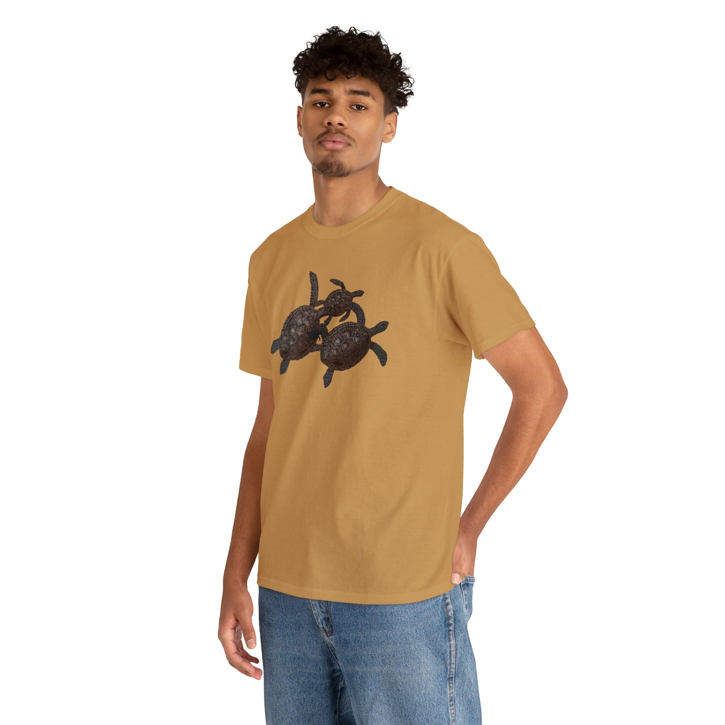 Unisex Heavy Cotton Tee - Turtle Family